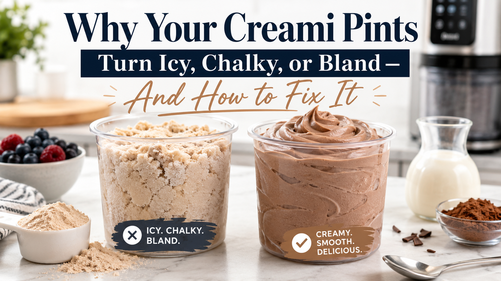 Why Your Ninja Creami Pints Turn Icy, Chalky, or Bland — And How to Fix It